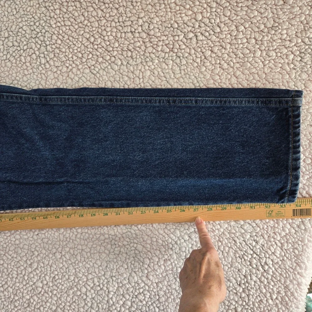 Wrangler Premium Quality Dark Wash Regular Fit‎ Heavy Jeans Mens 36x34 (33.5)